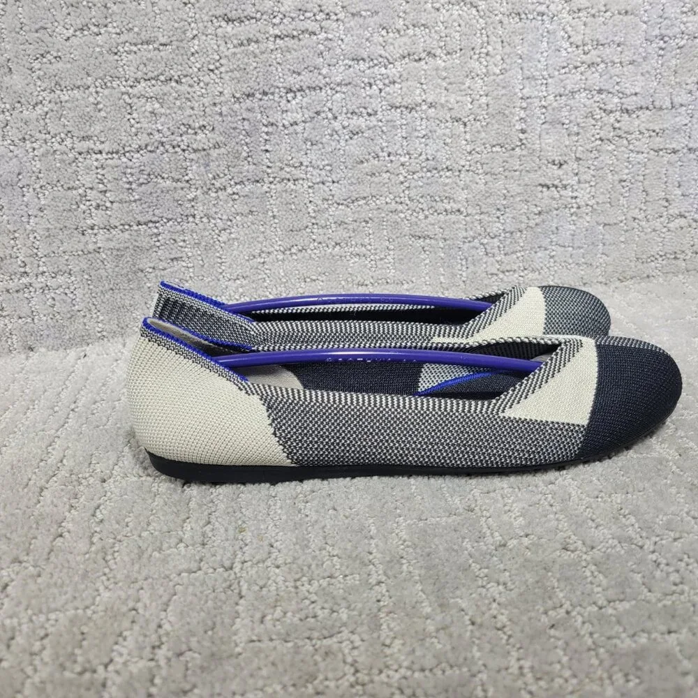 Rothy’s The Flat Cap Toe Black Slip On Round Toe Shoes Women's Size US 8, 9 - Picture 4 of 11